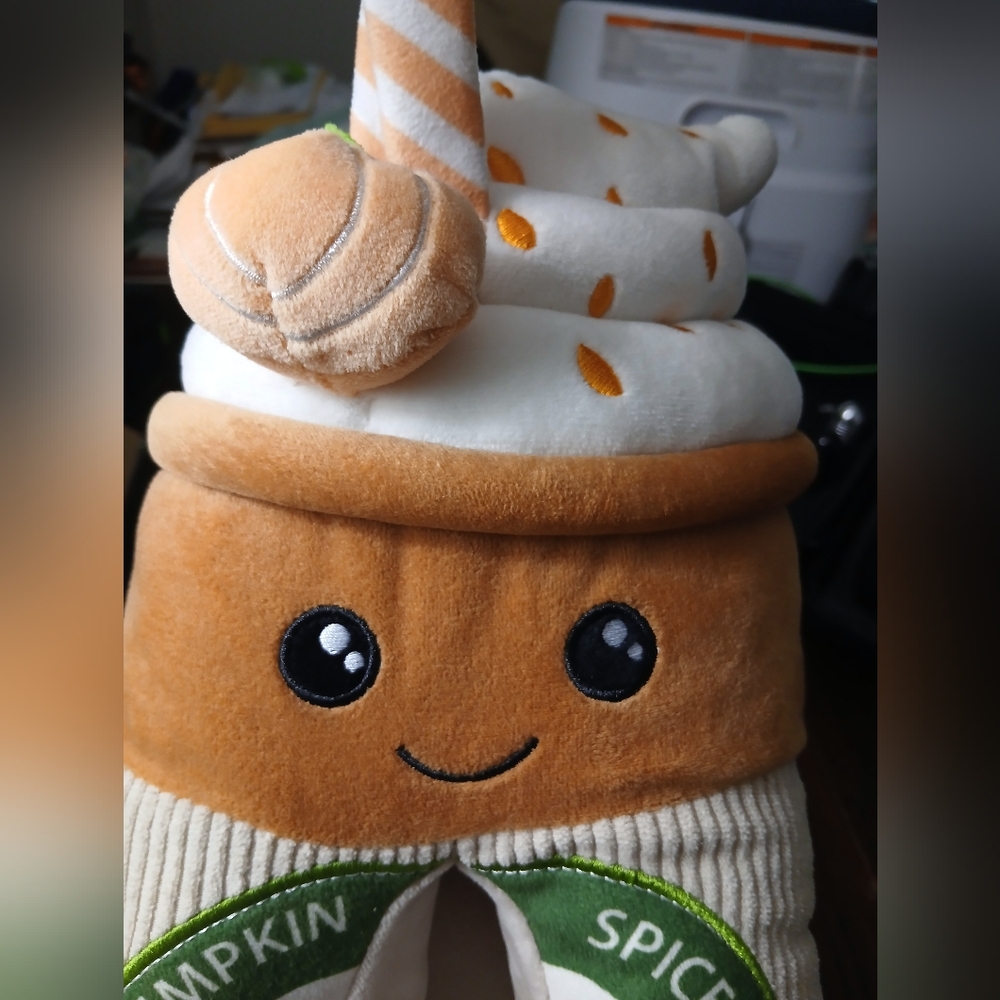 Pumpkin Spice Latte Slippers - Picture 3 of 4